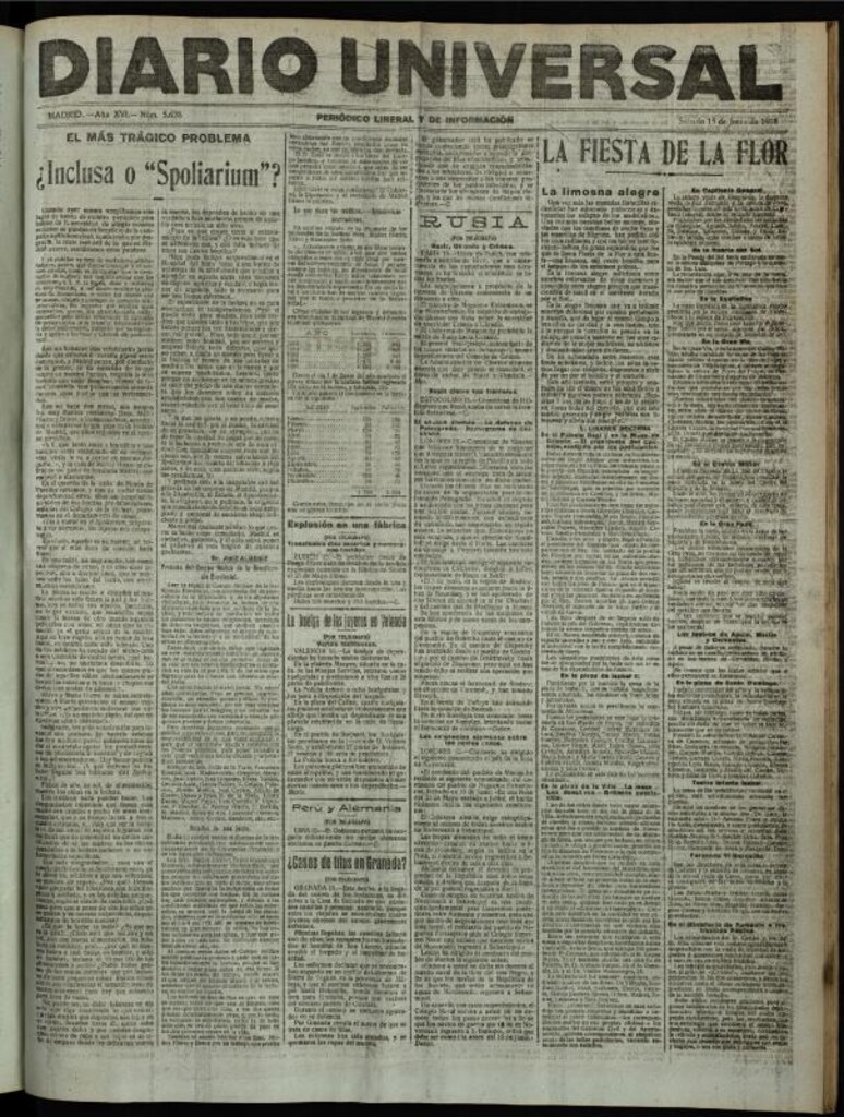 Miniatura de Diario Universal del 15 de junio de 1918