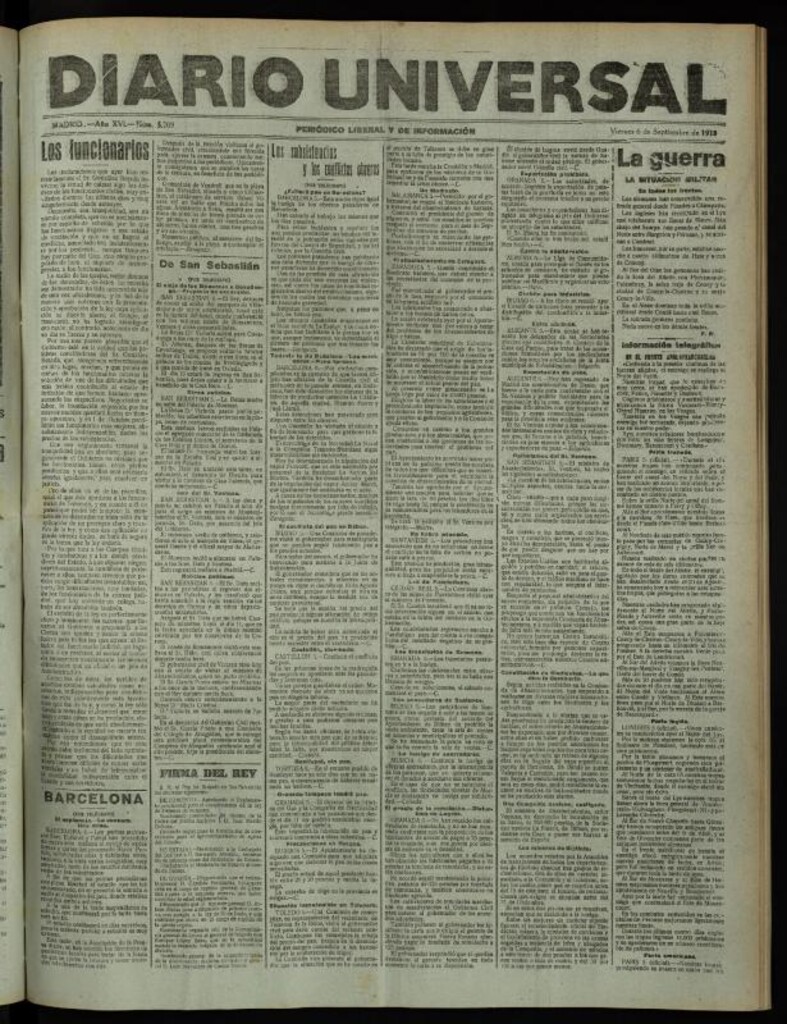 Miniatura de Diario Universal del 6 de septiembre de 1918