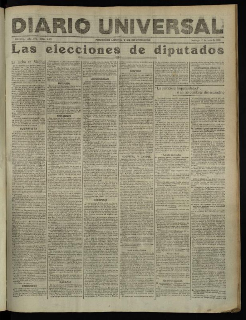 Miniatura de Diario Universal del 1 de junio de 1919