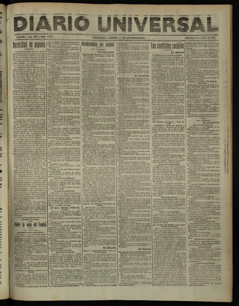 Miniatura de Diario Universal del 8 de octubre de 1919