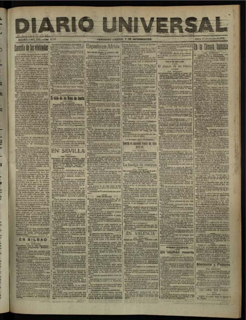 Miniatura de Diario Universal del 16 de octubre de 1919