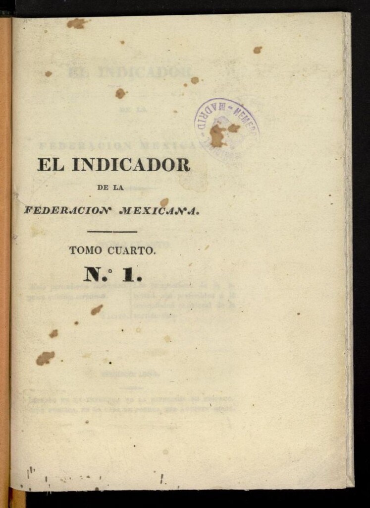 Miniatura de El Indicador de la Federación Mexicana