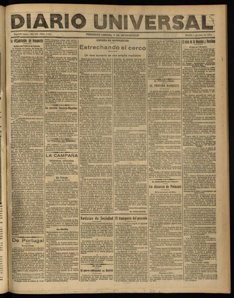 Miniatura de Diario Universal del 6 de junio de 1922