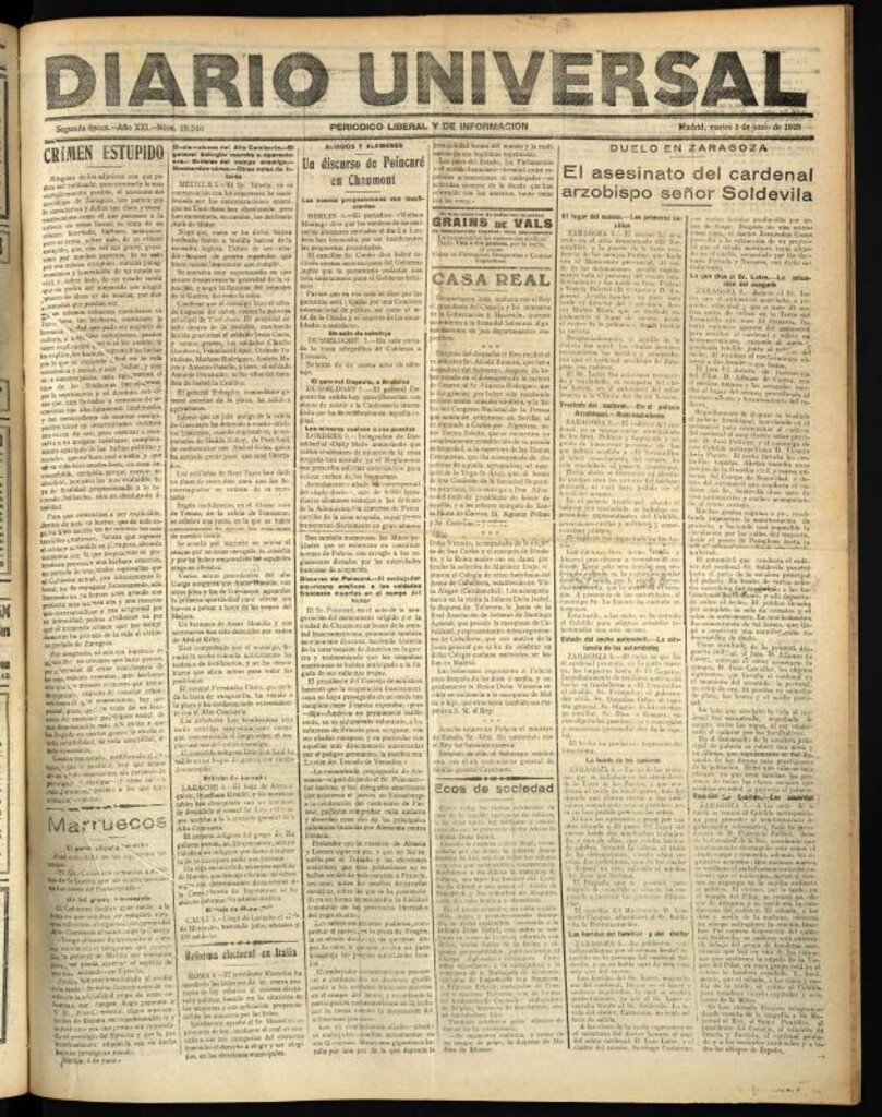 Miniatura de Diario Universal del 5 de junio de 1923