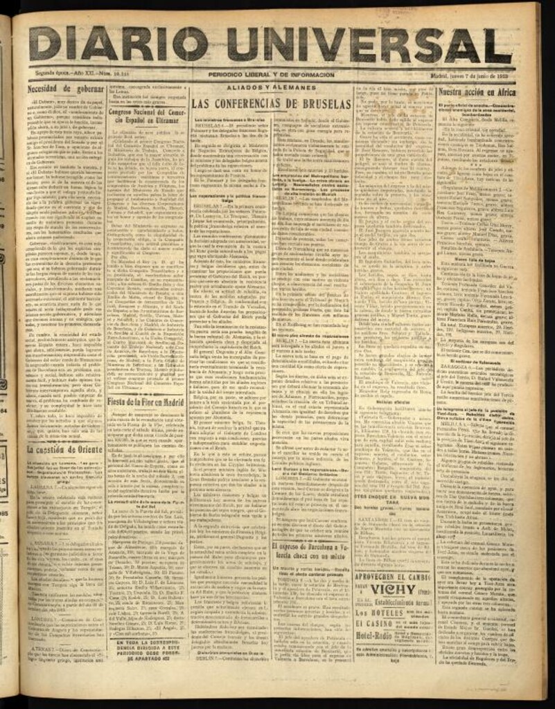Miniatura de Diario Universal del 7 de junio de 1923