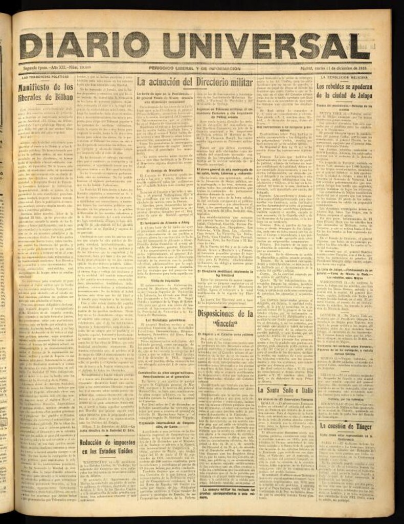 Miniatura de Diario Universal del 11 de diciembre de 1923