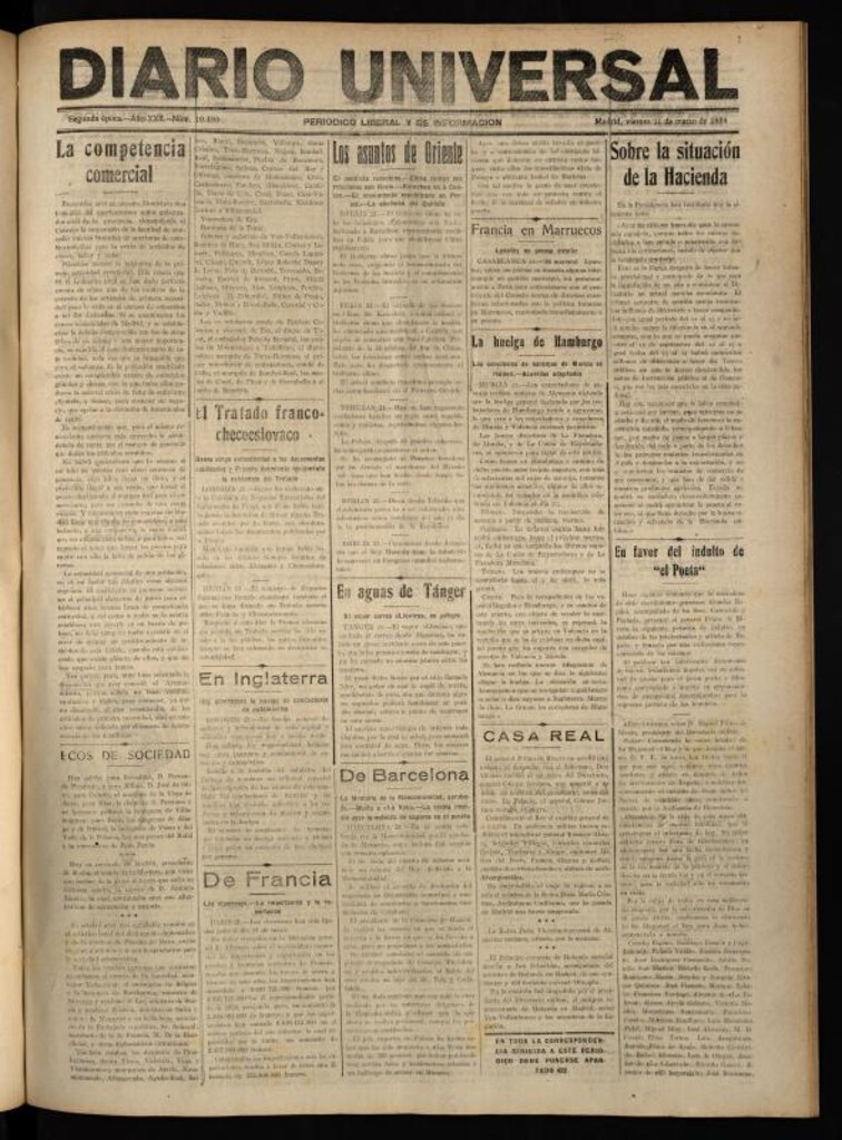 Miniatura de Diario Universal del 21 de marzo de 1924