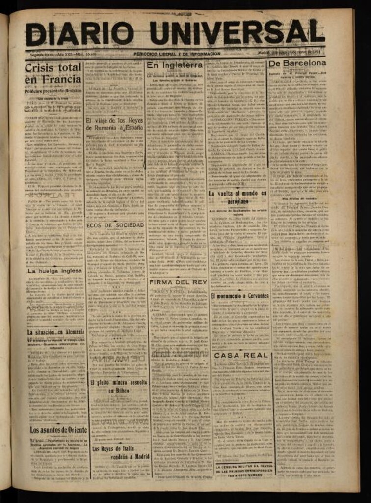 Miniatura de Diario Universal del 26 de marzo de 1924