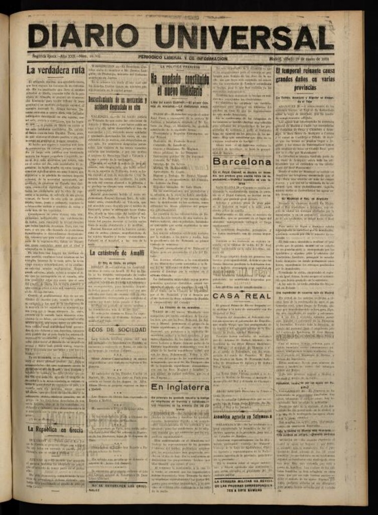 Miniatura de Diario Universal del 29 de marzo de 1924