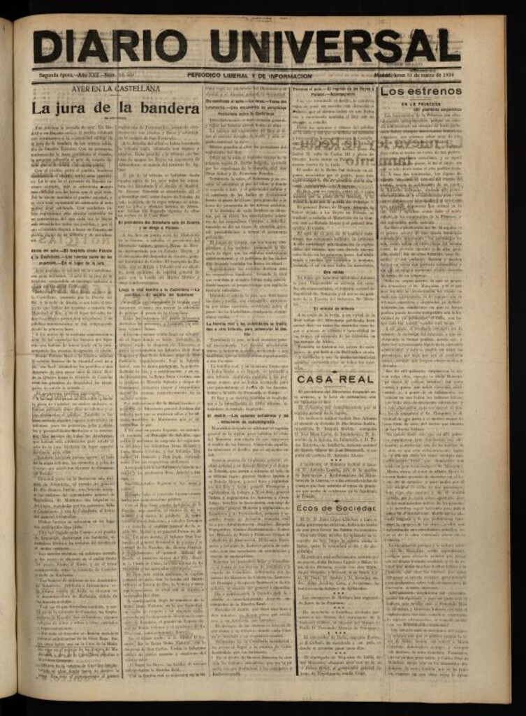 Miniatura de Diario Universal del 31 de marzo de 1924