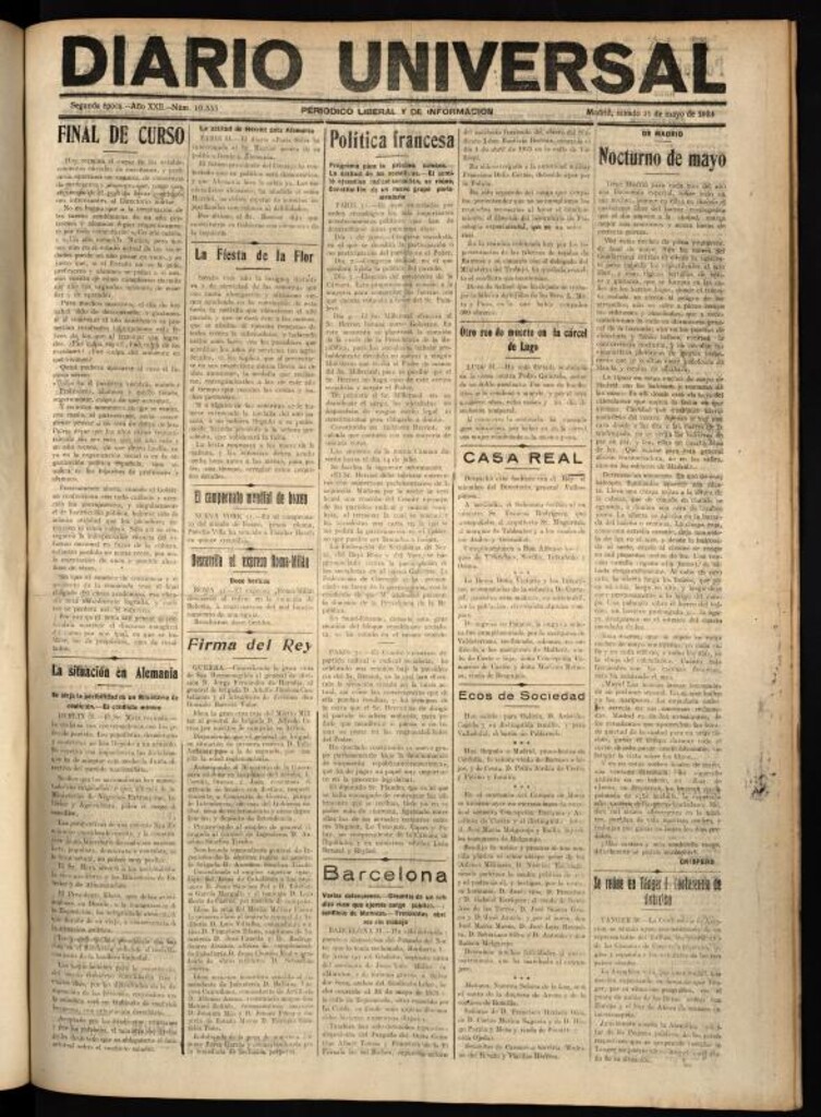 Miniatura de Diario Universal del 31 de mayo de 1924