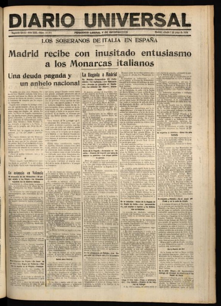 Miniatura de Diario Universal del 7 de junio de 1924