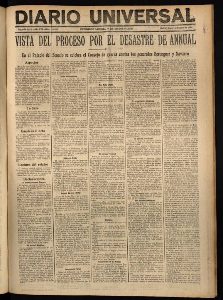 Miniatura de Diario Universal del 16 de junio de 1924