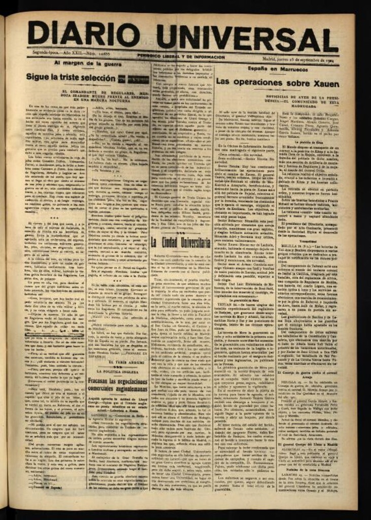 Miniatura de Diario Universal del 25 de septiembre de 1924