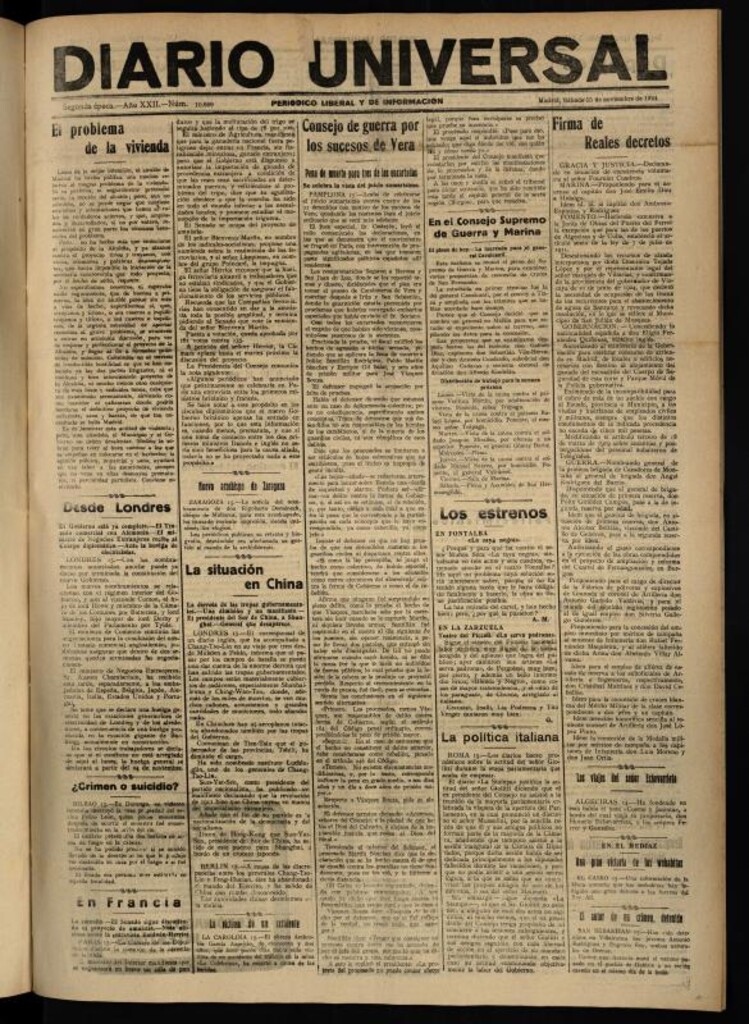 Miniatura de Diario Universal del 15 de noviembre de 1924