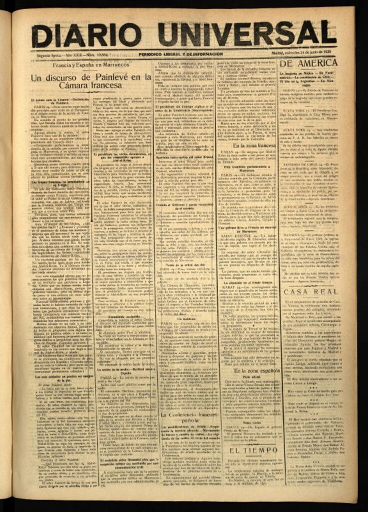 Miniatura de Diario Universal del 24 de junio de 1925