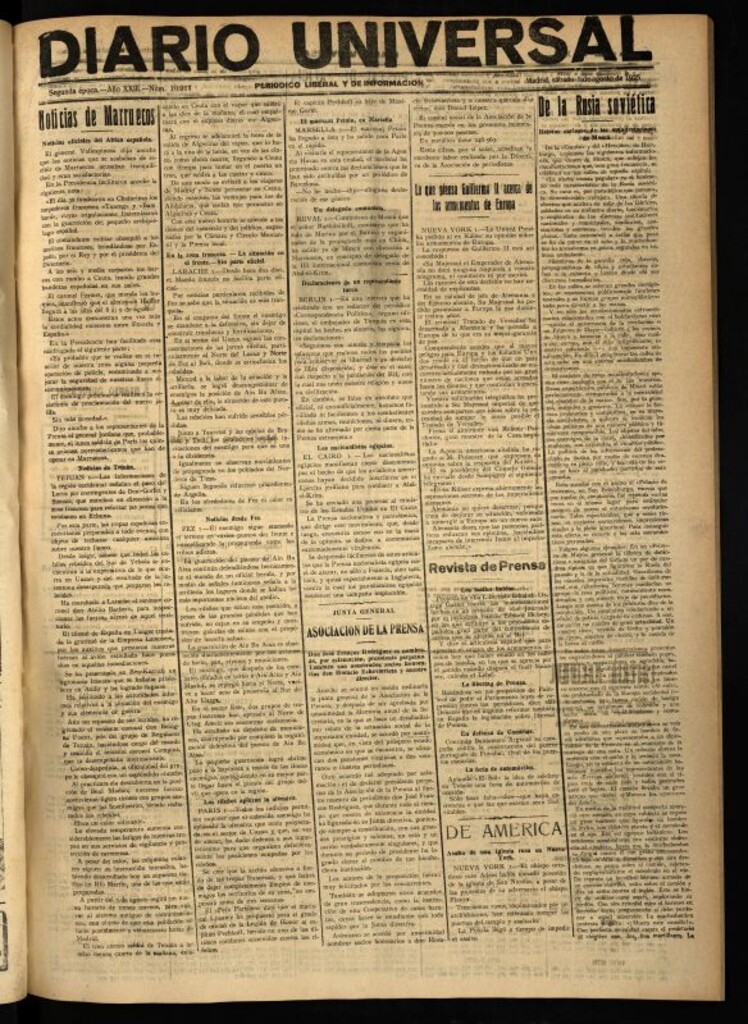Miniatura de Diario Universal del 1 de agosto de 1925