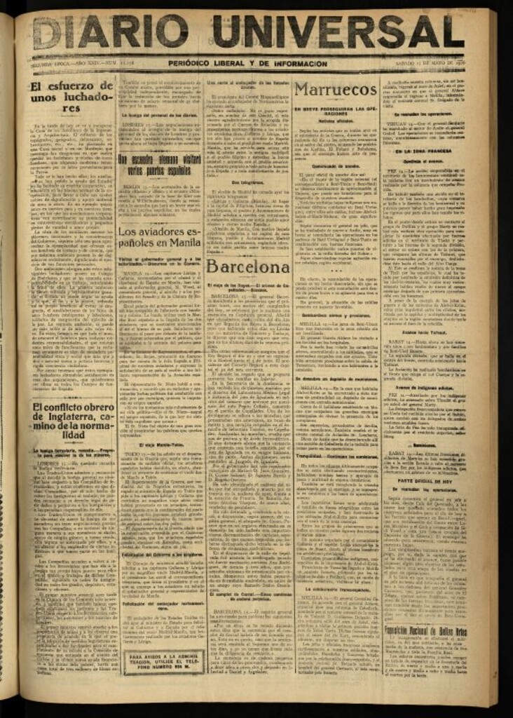 Miniatura de Diario Universal del 15 de mayo de 1926