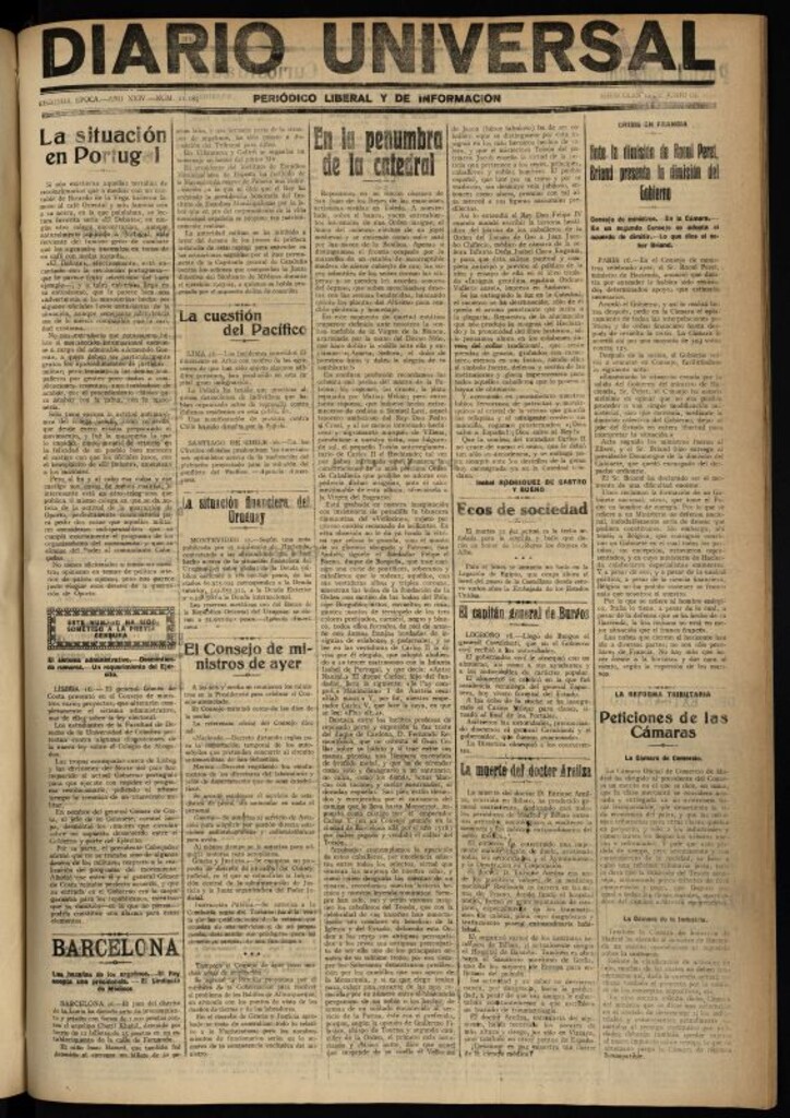 Miniatura de Diario Universal del 16 de junio de 1926