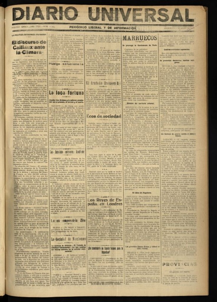 Miniatura de Diario Universal del 7 de julio de 1926