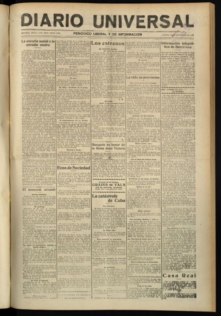 Miniatura de Diario Universal del 20 de noviembre de 1926