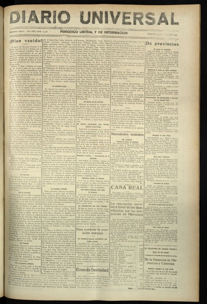 Miniatura de Diario Universal del 19 de abril de 1927
