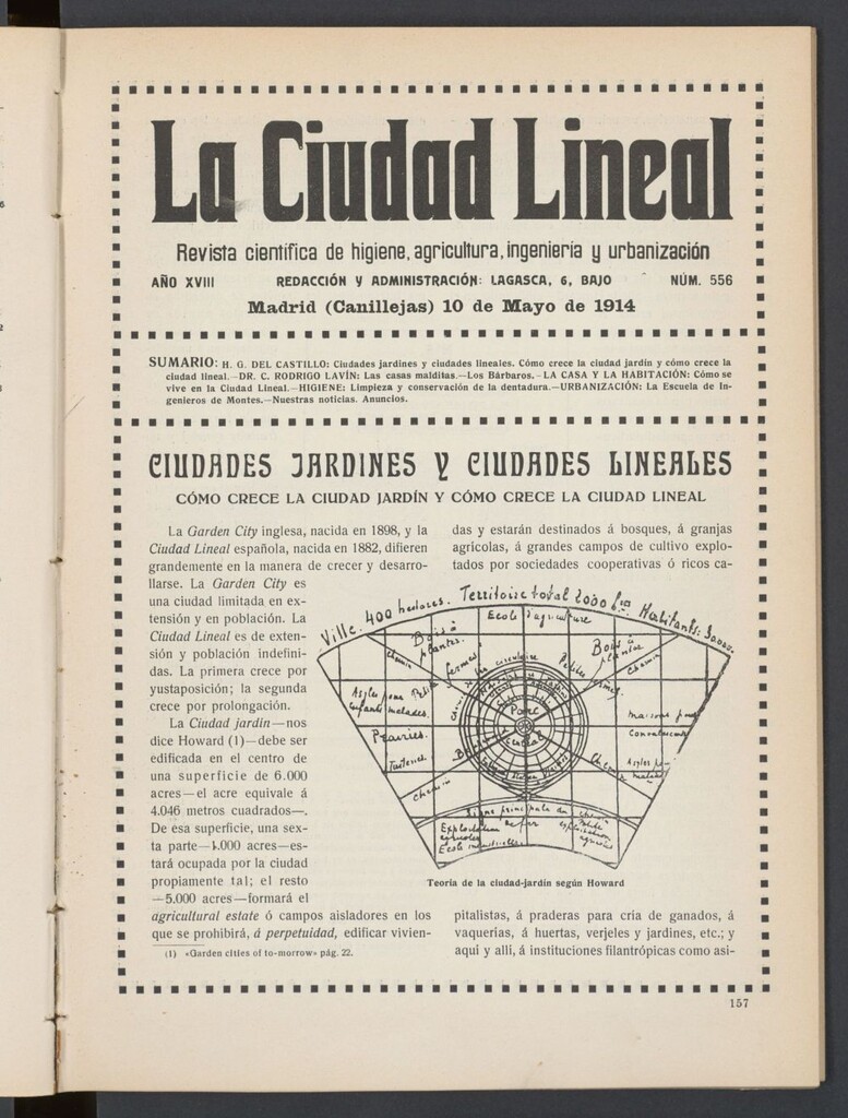 Miniatura de La Ciudad Lineal : órgano oficial de la Compañía Madrileña de Urbanización del 10 de mayo de 1914