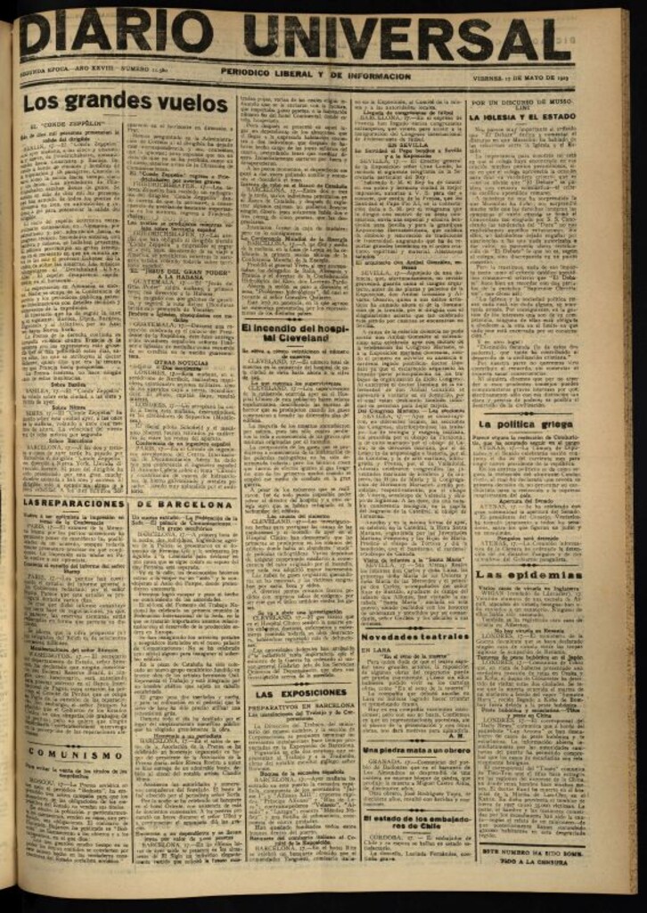 Miniatura de Diario Universal del 17 de mayo de 1929