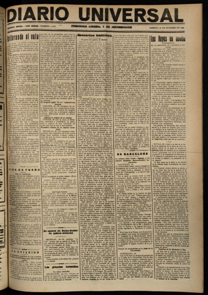 Miniatura de Diario Universal del 26 de octubre de 1929