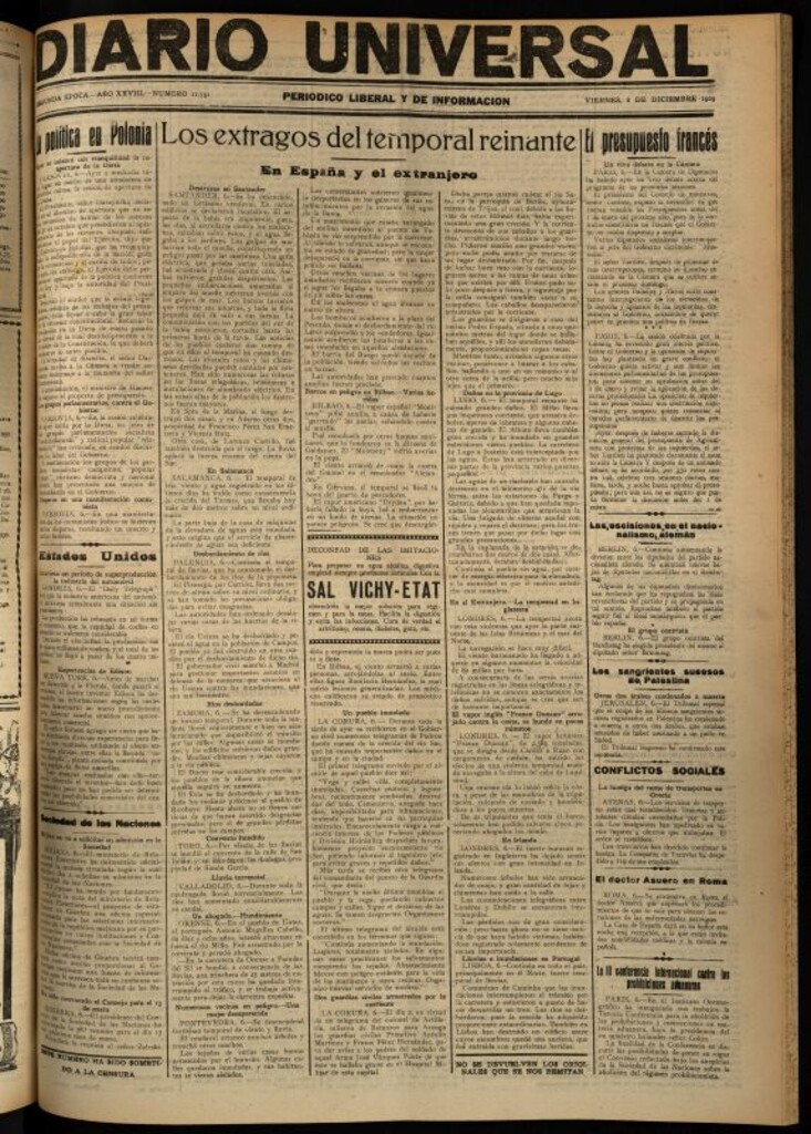 Miniatura de Diario Universal del 6 de diciembre de 1929