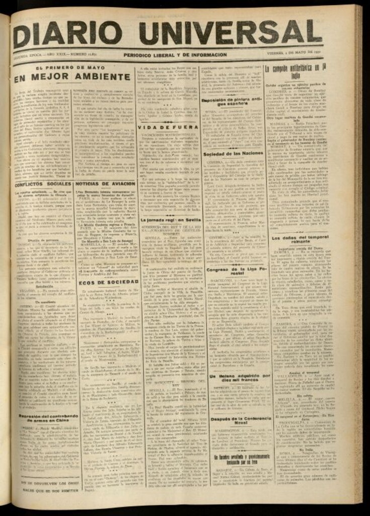 Miniatura de Diario Universal del 2 de mayo de 1930