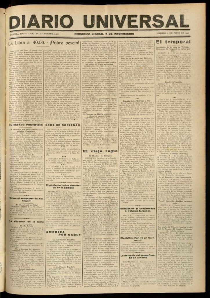 Miniatura de Diario Universal del 6 de junio de 1930