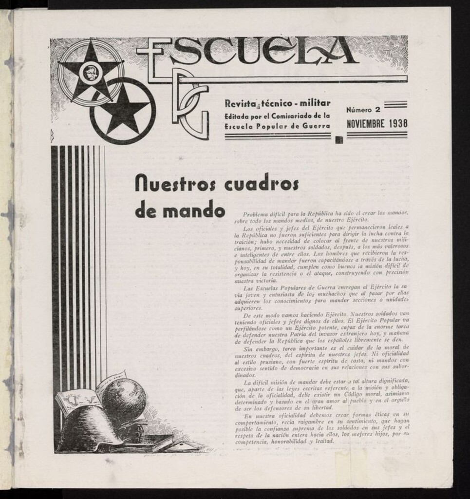 Miniatura de Escuela: revista técnico-militar