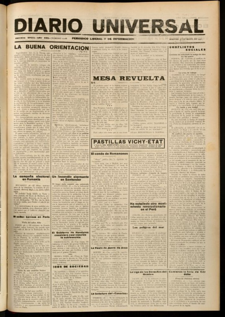 Miniatura de Diario Universal del 26 de mayo de 1931
