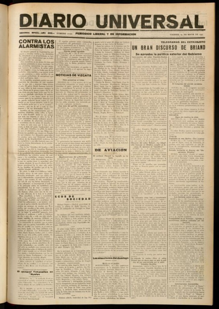 Miniatura de Diario Universal del 29 de mayo de 1931