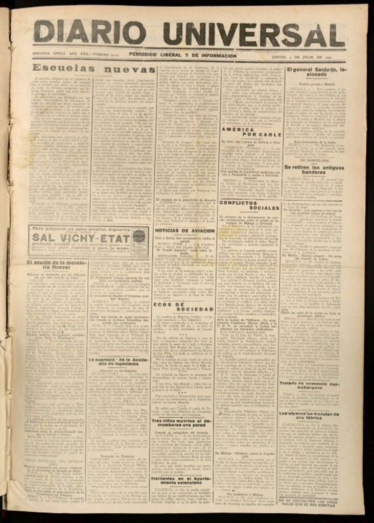 Miniatura de Diario Universal del 2 de julio de 1931