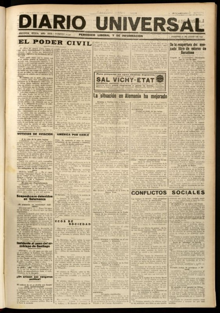 Miniatura de Diario Universal del 17 de julio de 1931