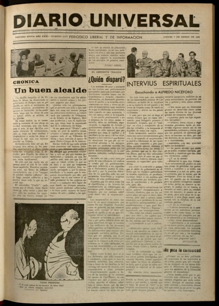 Miniatura de Diario Universal del 7 de enero de 1932