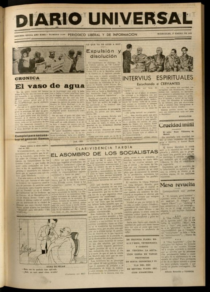 Miniatura de Diario Universal del 27 de enero de 1932