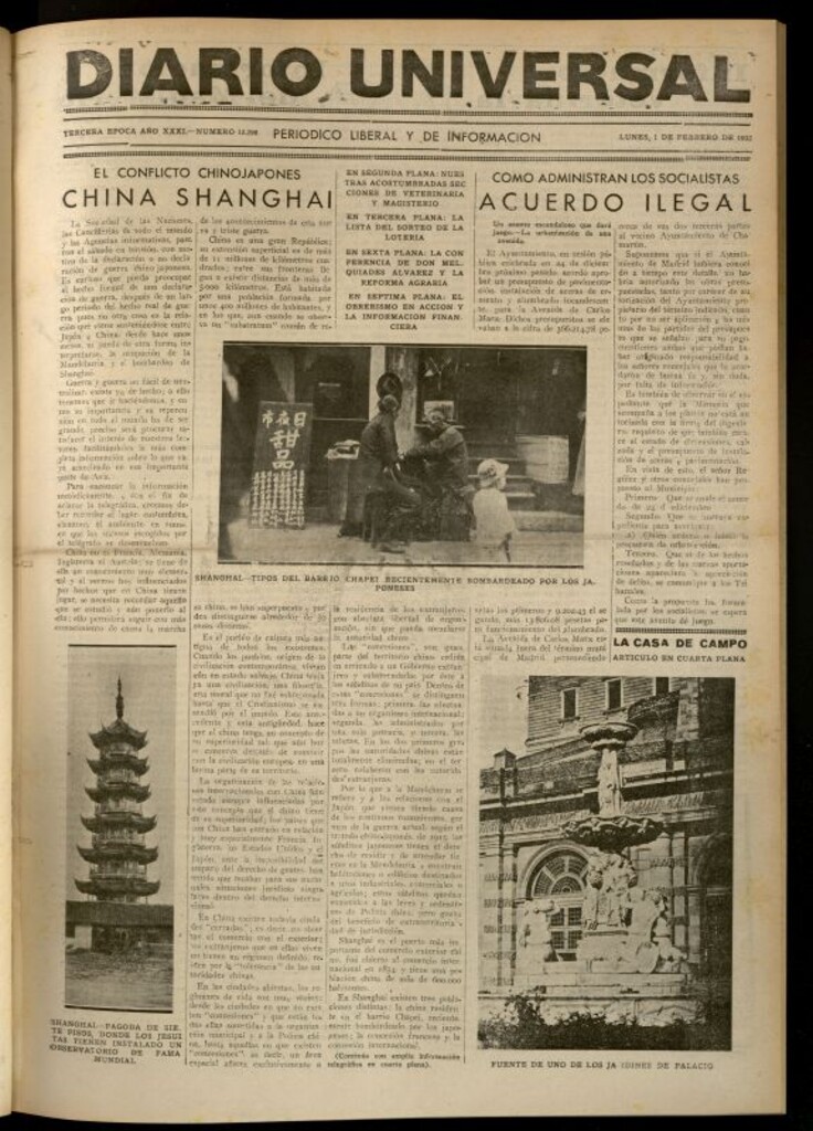 Miniatura de Diario Universal del 1 de febrero de 1932