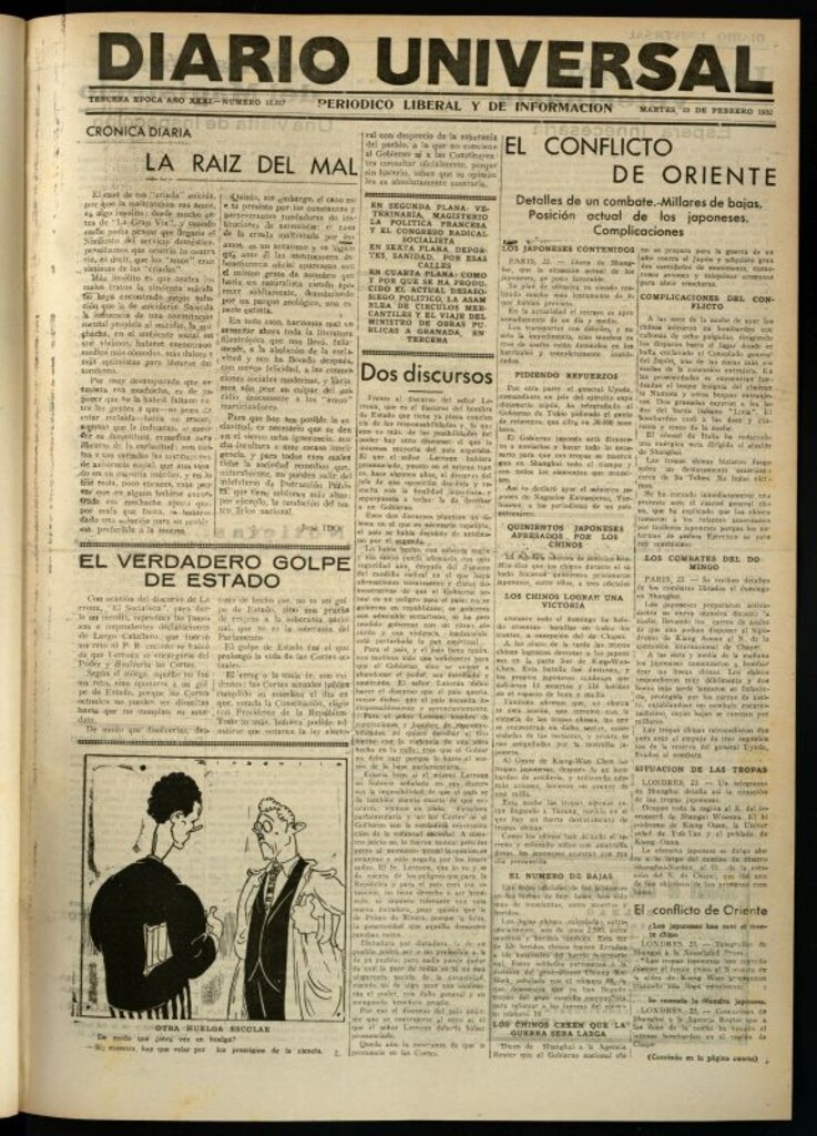 Miniatura de Diario Universal del 23 de febrero de 1932