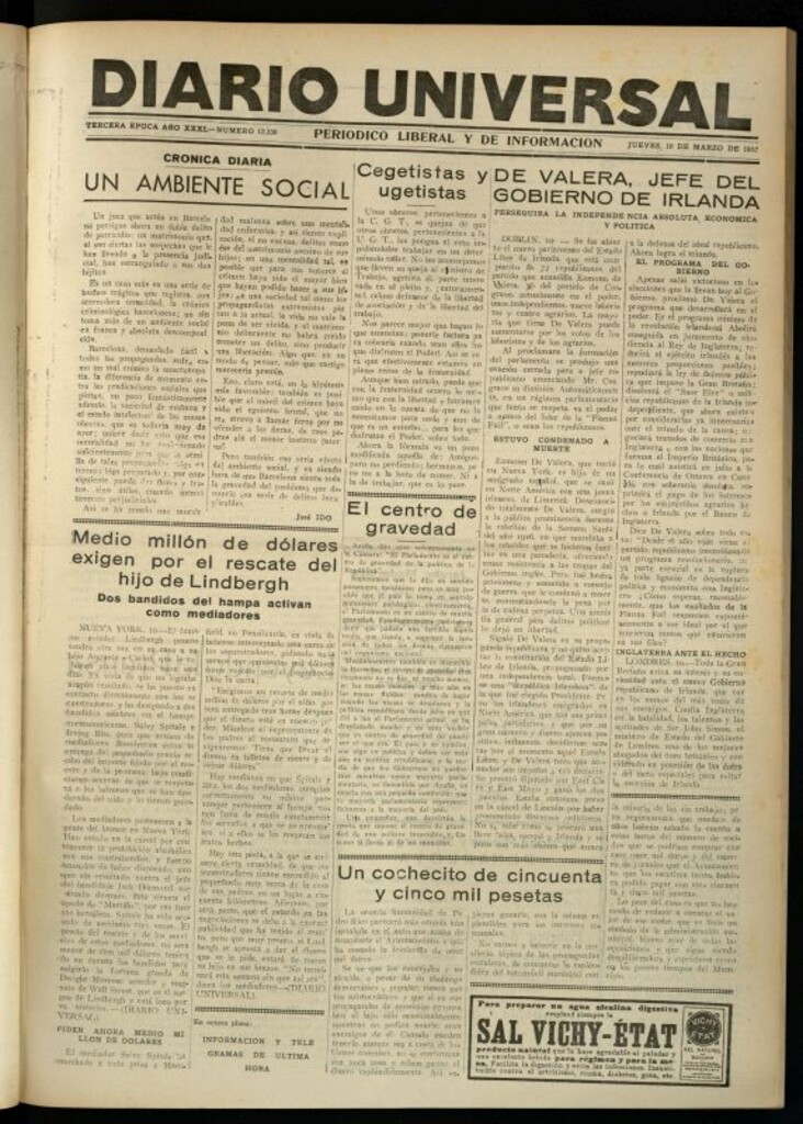Miniatura de Diario Universal del 10 de marzo de 1932