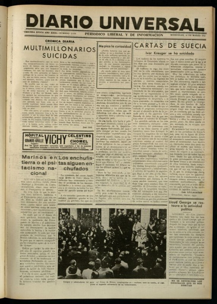 Miniatura de Diario Universal del 16 de marzo de 1932