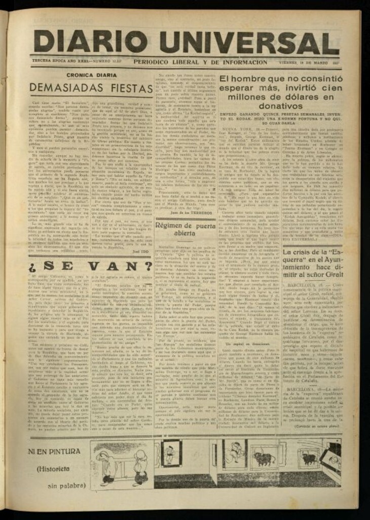Miniatura de Diario Universal del 18 de marzo de 1932
