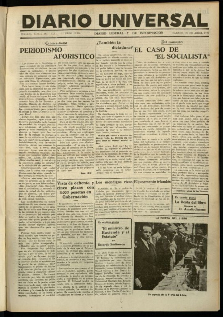 Miniatura de Diario Universal del 23 de abril de 1932