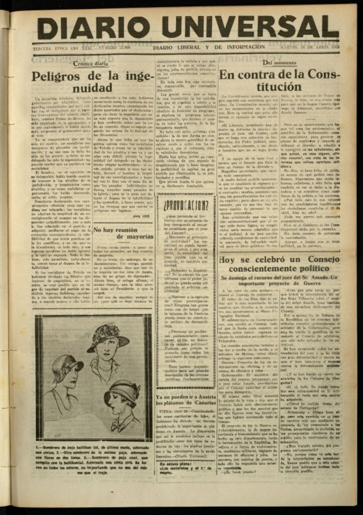 Miniatura de Diario Universal del 26 de abril de 1932