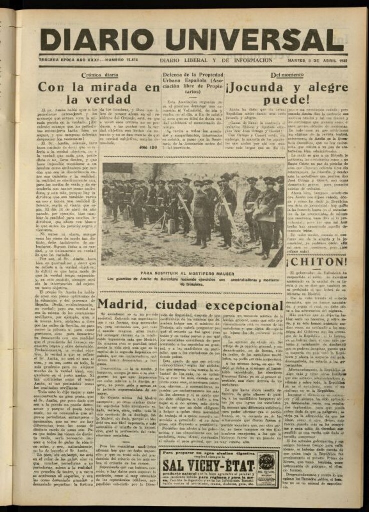 Miniatura de Diario Universal del 3 de mayo de 1932