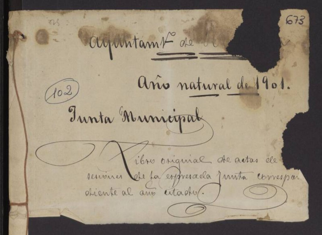Miniatura de Libro Borrador de la Junta Municipal Asociados de Hortaleza  27/01/1901