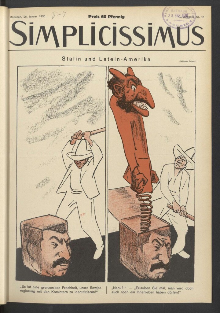 Miniatura de Simplicissimus. 26, januar 1936