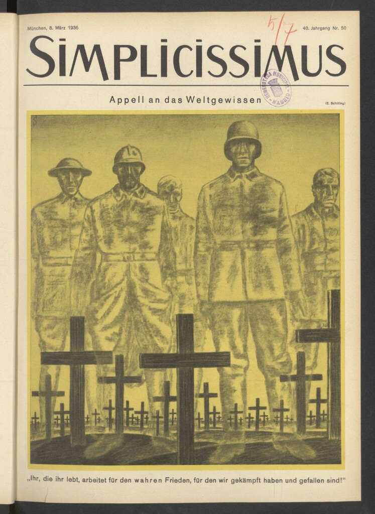 Miniatura de Simplicissimus. 8, März 1936